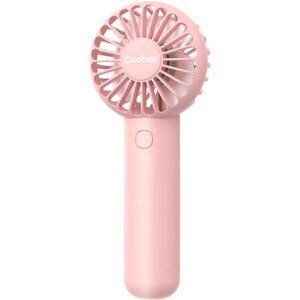 Handheld Fan Mini Portable Fan USB Rechargeable Battery Fan Pink